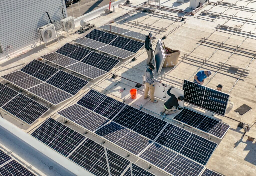 Solar Panel Commercial Roof Installation Idaho