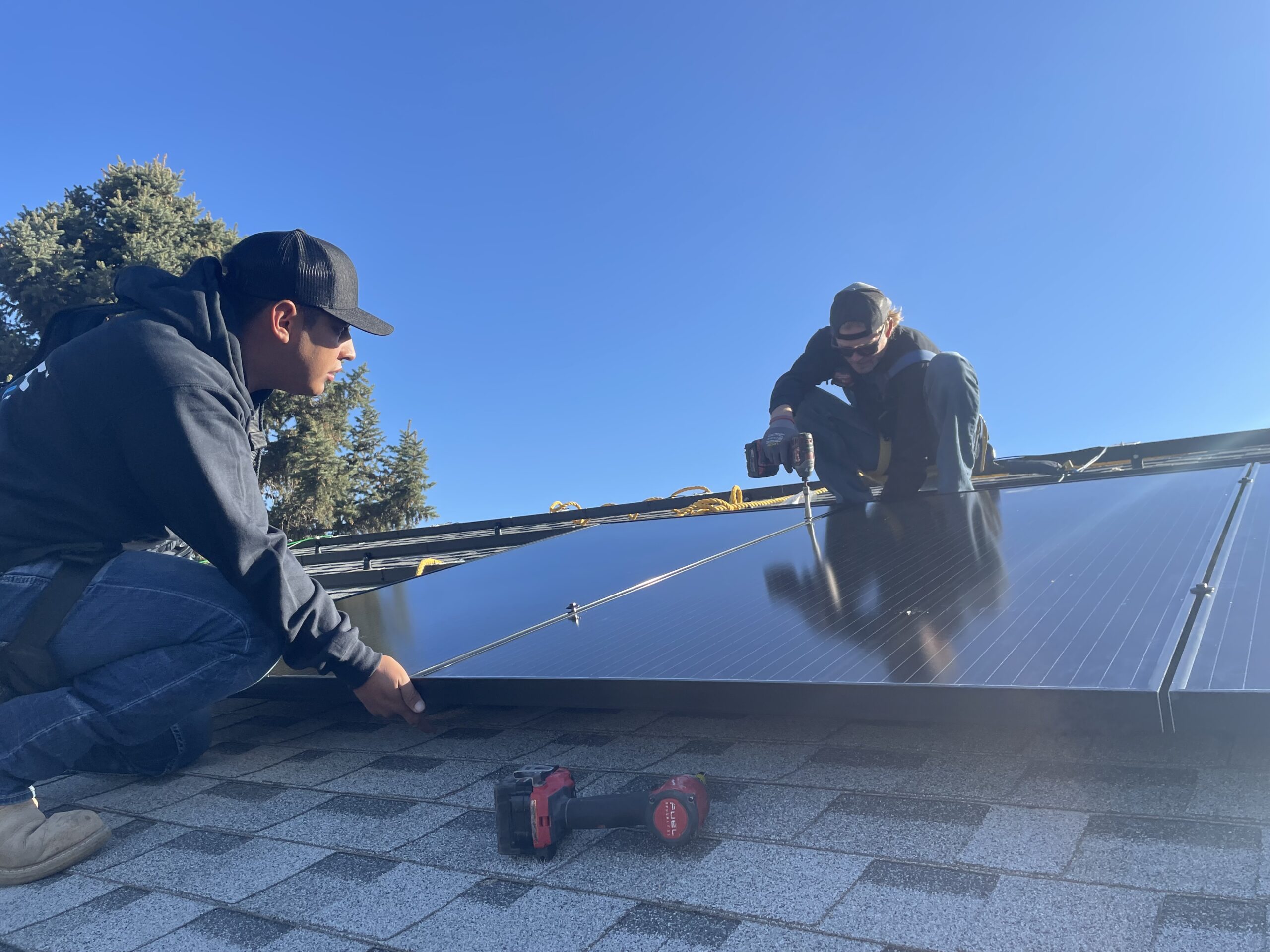 Residential solar panel installation Idaho