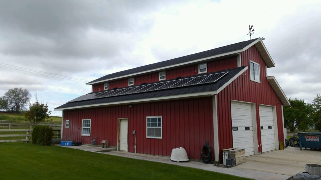 Agricultural Solar Installation at a farm in Idaho